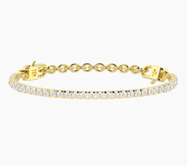 Bracciale tennis componibile in acciaio dorato Kidult  by you 732388