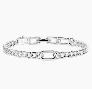 Hai aggiunto Bracciale componibile catena maglia allungata e groumette Kidult  by you 732389 al tuo carrello.