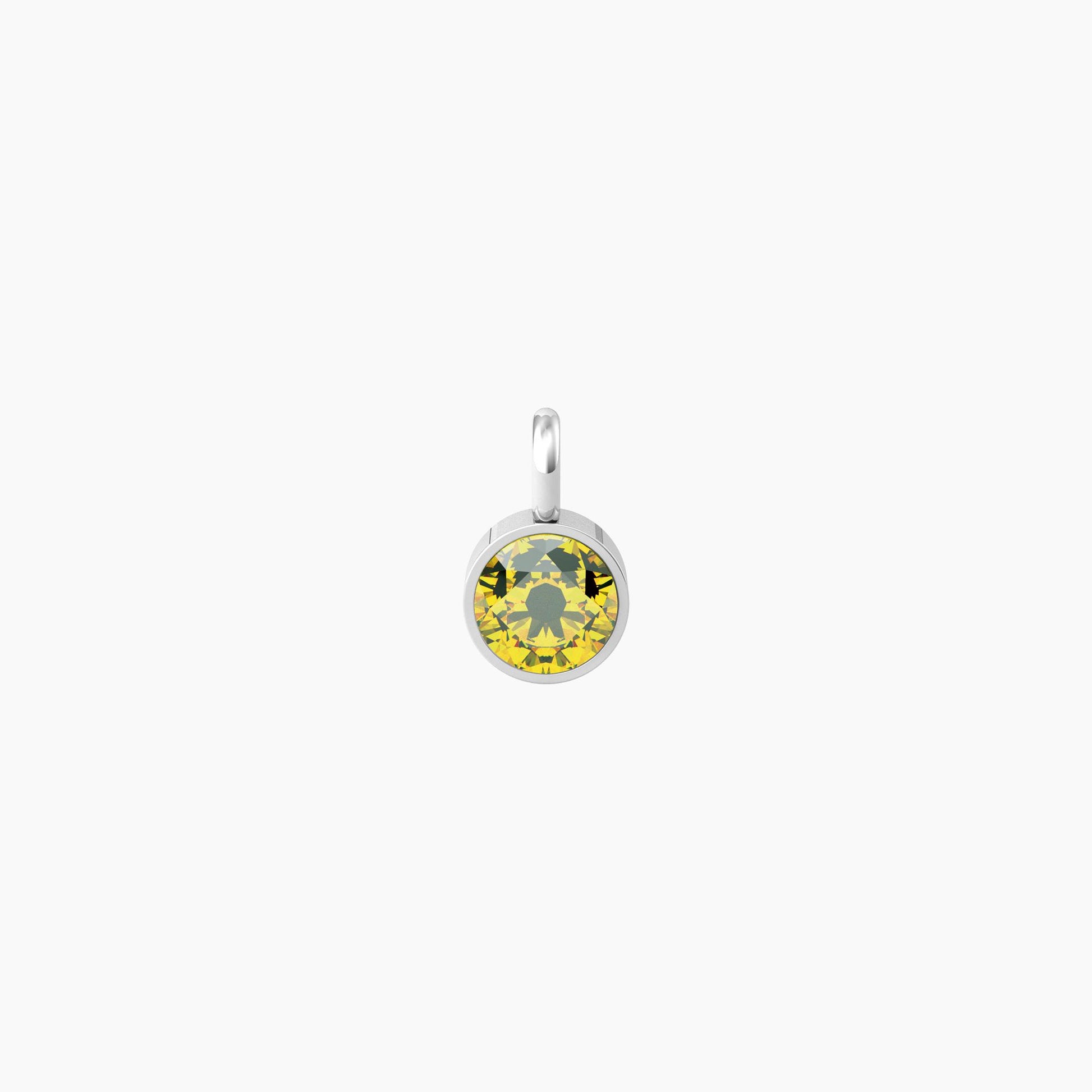 Ciondolo con zircone giallo tondo ENERGIA | SOGNI Kidult by You 741124