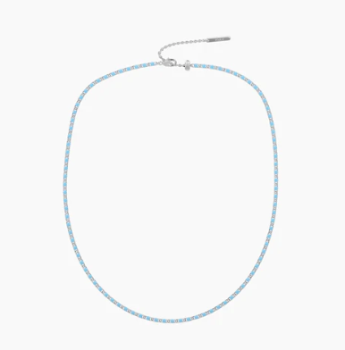 Girocollo componibile in acciaio smaltato azzurro Kidult 751253
