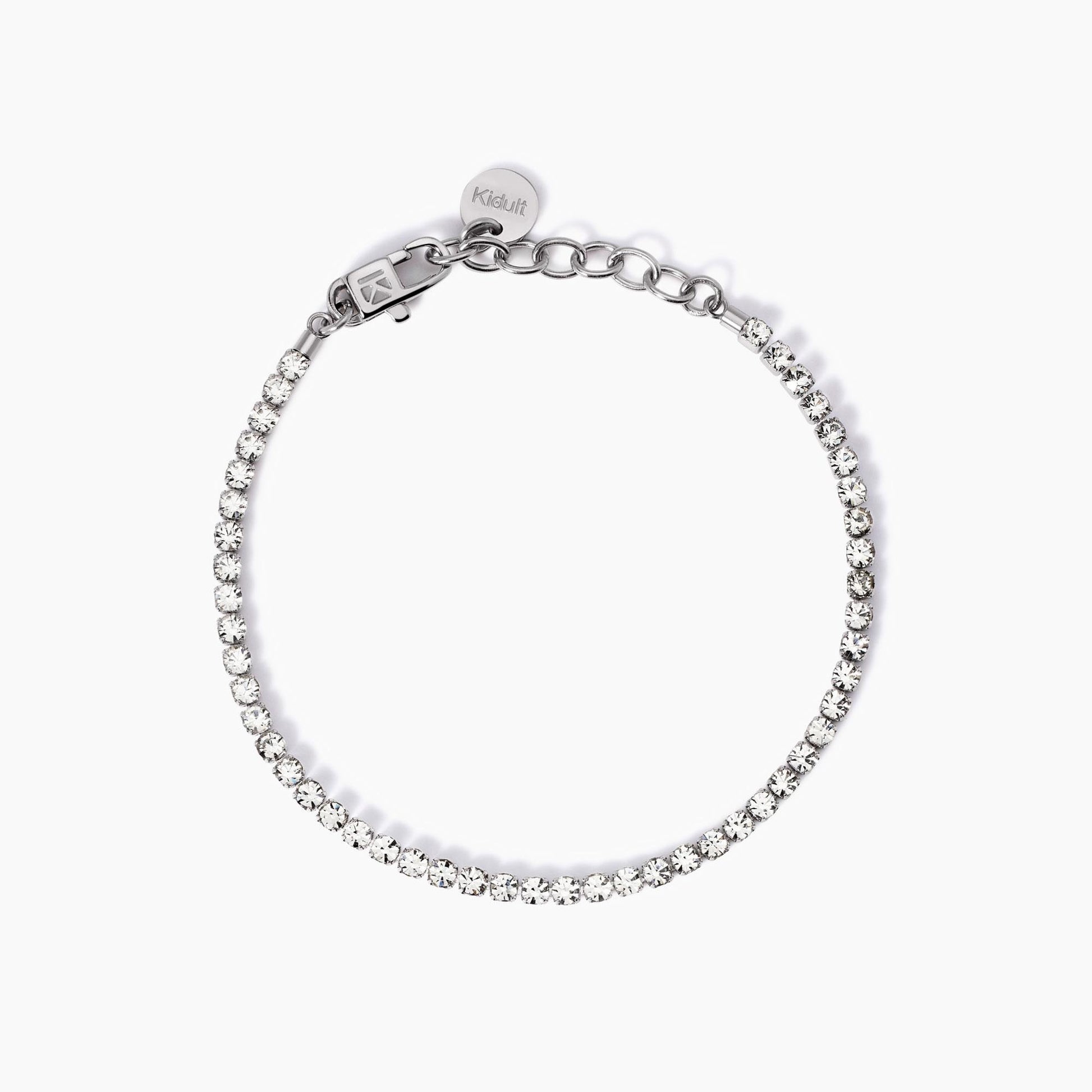Bracciale kidult  tennis cristalli bianchi 831014