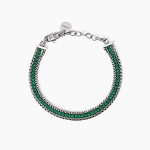 Hai aggiunto Bracciale kidult con due catene e tennis verde 831028 al tuo carrello.