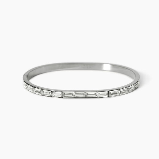 Bracciale rigido in acciaio e zirconi 831040  Kidult Style