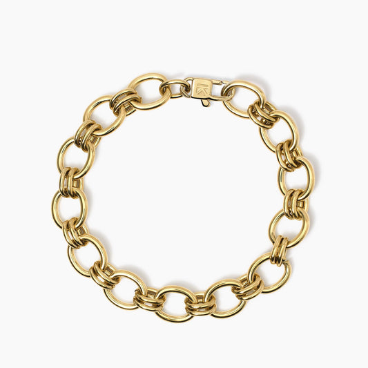 Bracciale in acciaio con catena larga Kidult Style 831043
