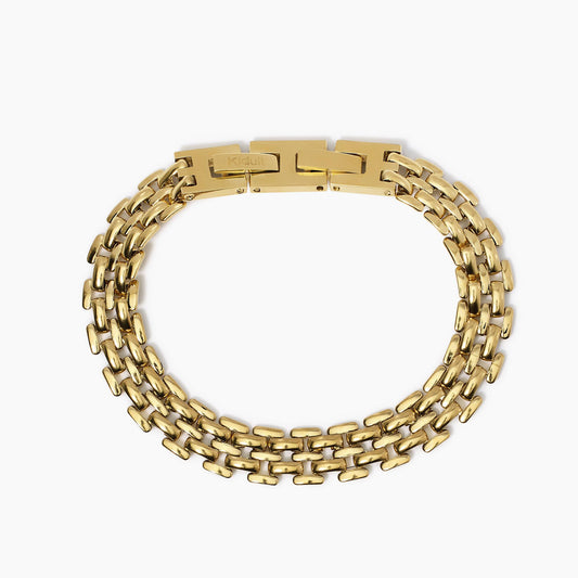 Bracciale in acciaio con catena panther Kidult Style 831044