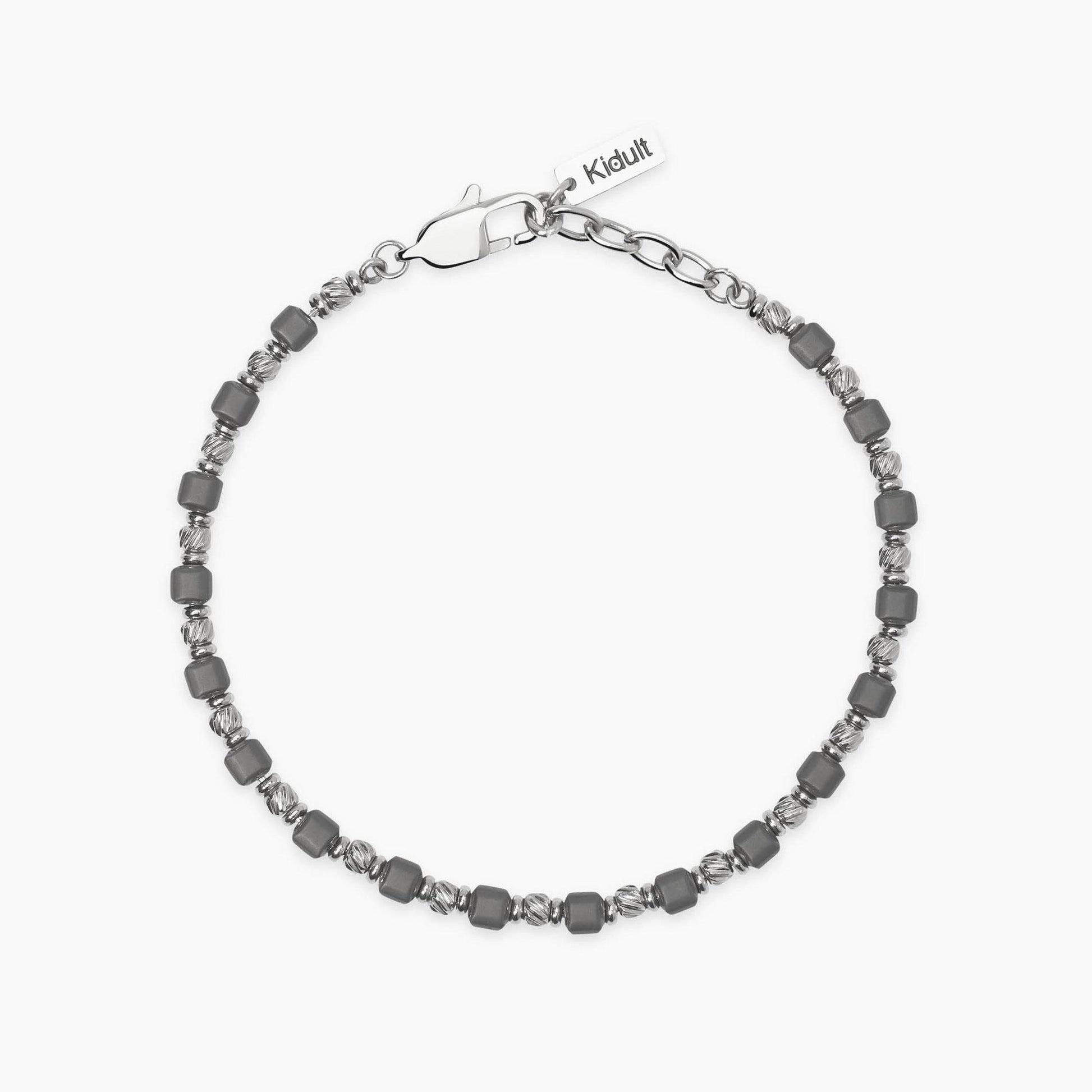 Bracciale Kidult Uomo in acciaio  ed ematite 831123