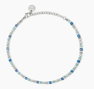 Hai aggiunto Cavigliera Kidult Style con perle conchiglia e pietre azzurre 831277 al tuo carrello.