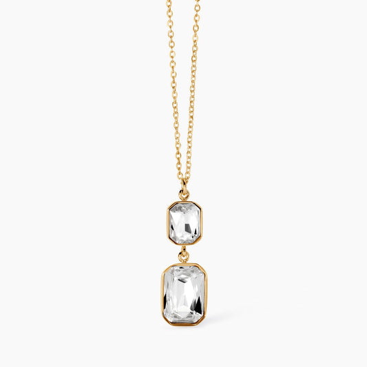 Girocollo dorato con cristalli pendenti 851002 Kidult Style