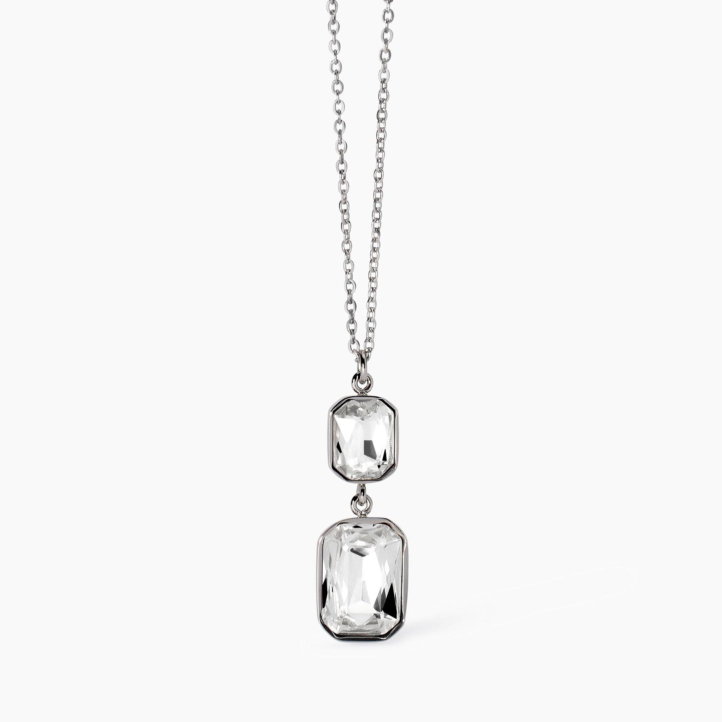 Girocollo con cristalli bianchi pendenti 851003 Kidult Style