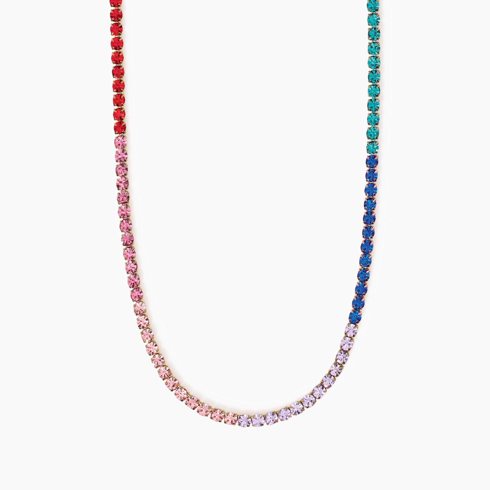 Girocollo dorato cristalli multicolor 851017 Kidult Style