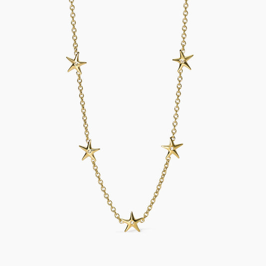 Girocollo dorato con stelle marine 851035 Kidult Style