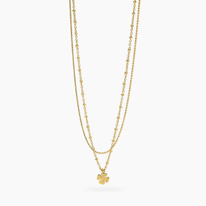 Hai aggiunto Collana Kidult Style dorato con catene e quadrifoglio 851048 al tuo carrello.