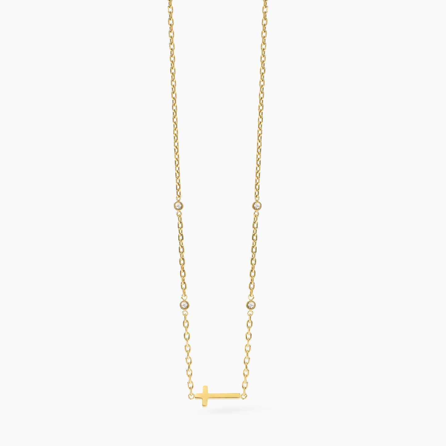 Collana Kidult Style dorato con croce 851063