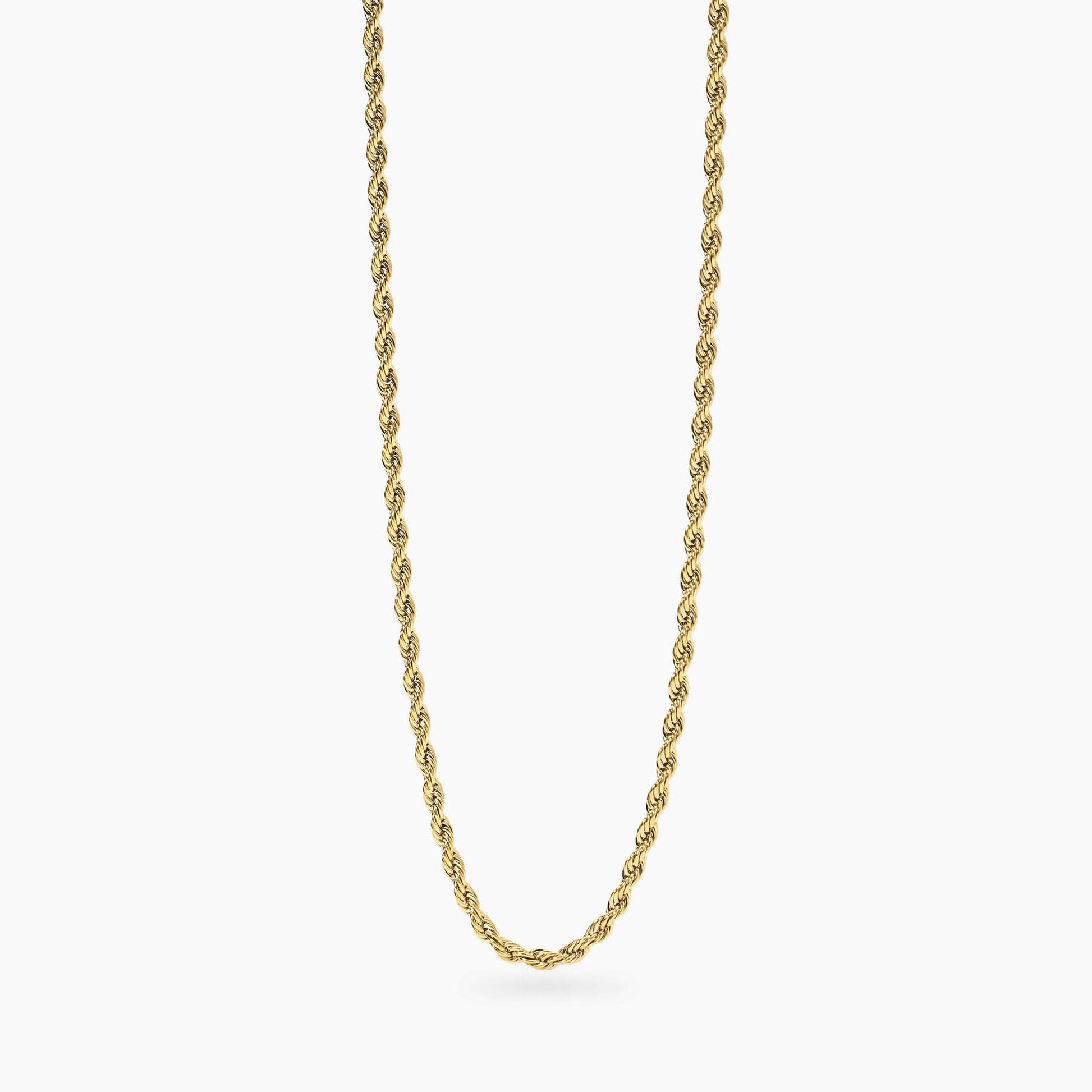 Collana Kidult Style dorata con catena corda 851088