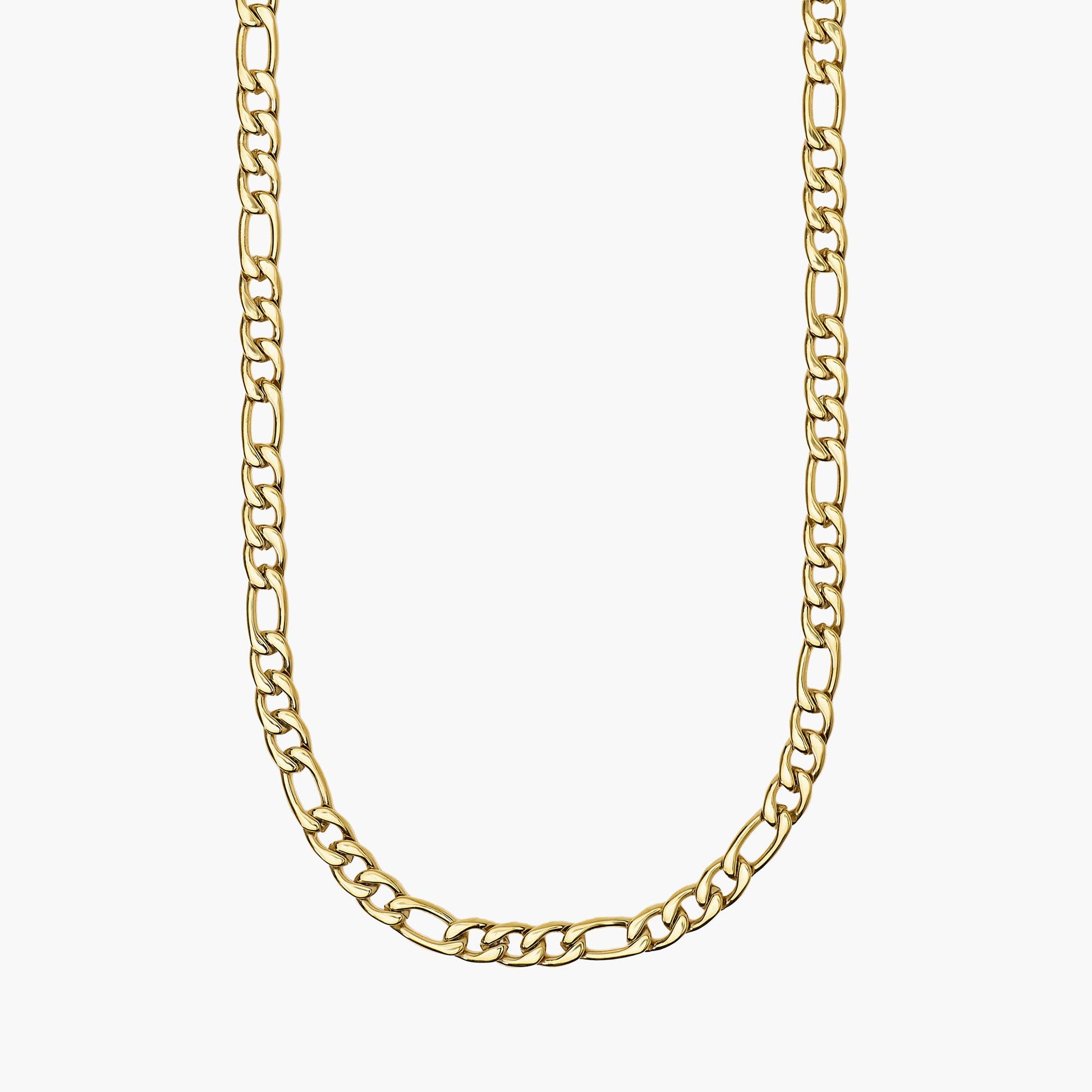 Collana uomo kidult style dorato con catena figaro 851103