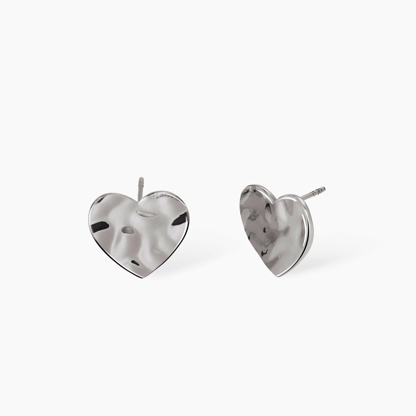 Orecchini cuore effetto martellato 861008 Kidult Style
