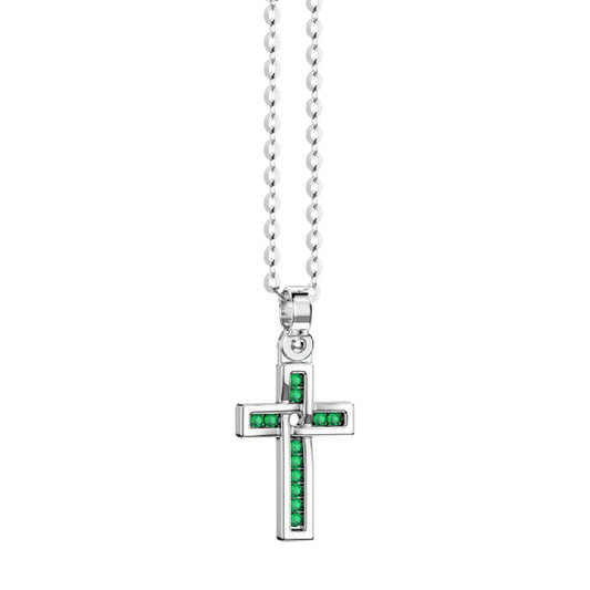 Collana Uomo in argento  croce Esc216-ve