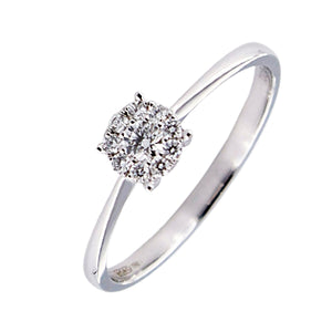 Hai aggiunto Anello solitario in oro bianco e diamanti Giorgio Visconti ABX13818C al tuo carrello.