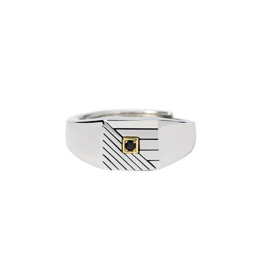 Anello chevalier da uomo GEOMETRICO 523475 Mabina