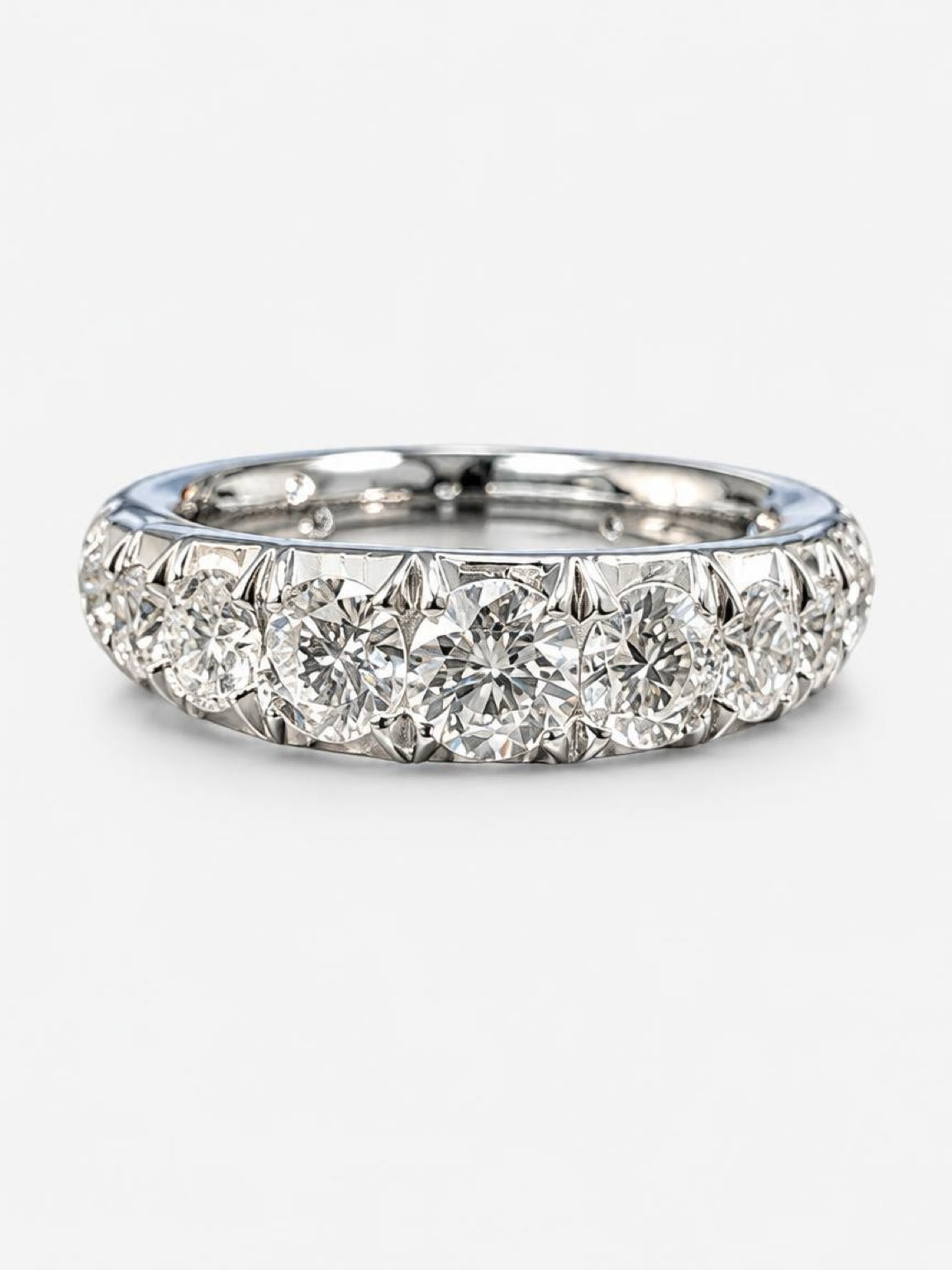 Anello  fedina Giorgio Visconti Donna - in Oro Bianco Ab17386C