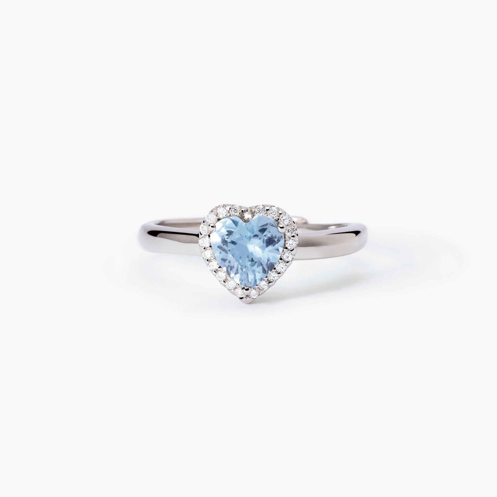 Anello in argento con acquamarina sintetica Love Affair 523428 Mabina