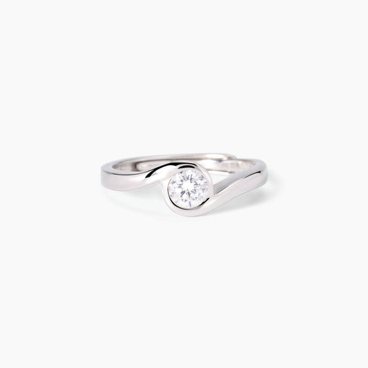 Anello in argento con zirconeBeato tra le Donne Mabina 523430