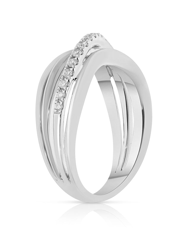 Anello in oro bianco con brillanti Giorgio Visconti ABX15890