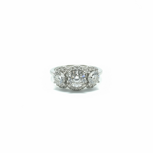 Hai aggiunto Anello trilogy con dischetti diamantati DFAF5621.054 DonnaOro al tuo carrello.