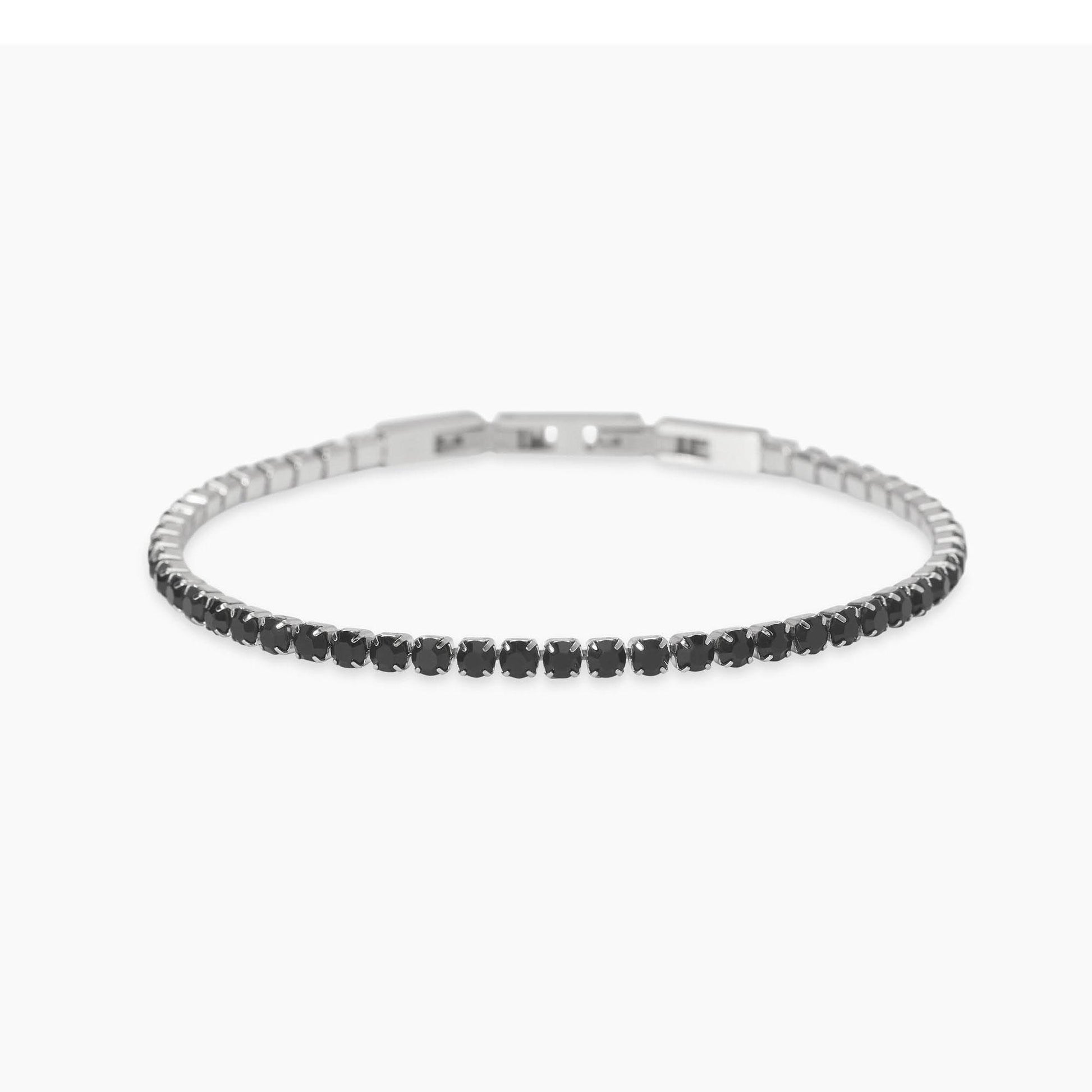 Bracciale Kidult Uomo tennis con con zirconi neri 831109