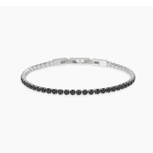 Bracciale Kidult Uomo tennis con con zirconi neri 831109