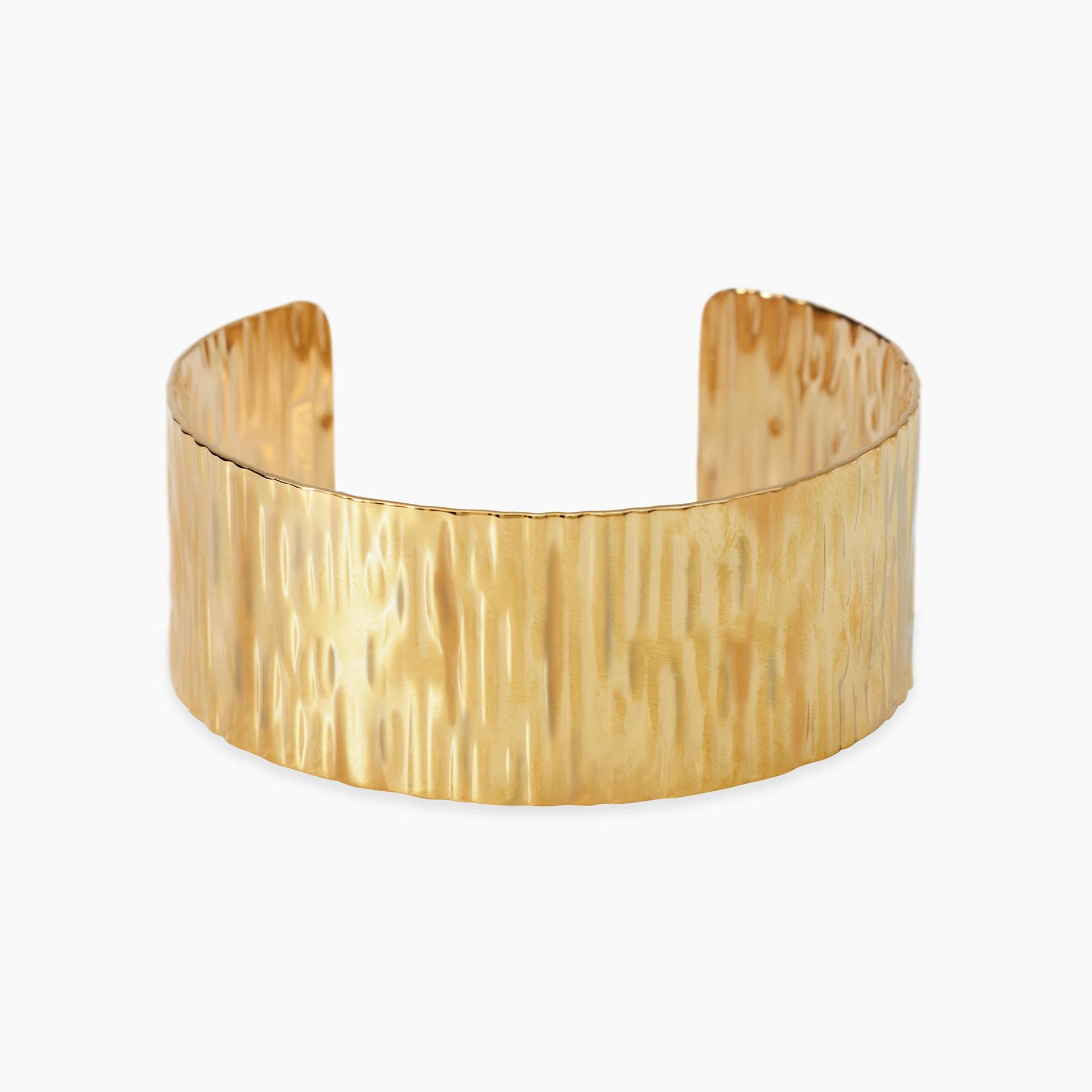 Bracciale bangle dorata effetto martellato 831062