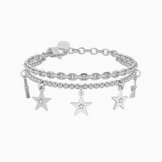 Bracciale catena forzatina e sfere con stella Stelle | sogni Kidult 732326