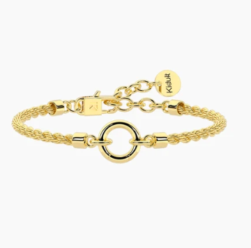 Bracciale componibile con catena corda in acciaio dorato Kidult  by you 732406
