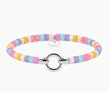 Bracciale componibile con conchiglie multicolor striate Kidult  by you 732411