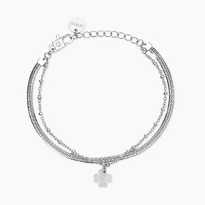 Hai aggiunto Bracciale Kidult con catene e ciondolo quadrifoglio 831070 al tuo carrello.