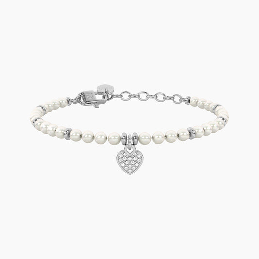 Bracciale con perle e cuore Cuore | mamma Kidult 732334