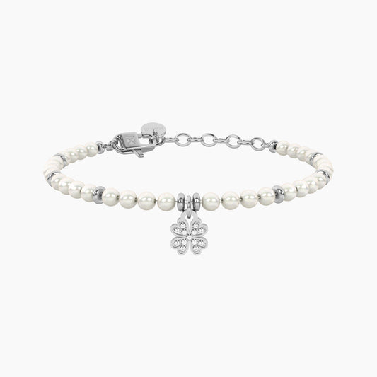 Bracciale con perle e quadrifoglio Quadrifoglio | buona fortuna 732336
