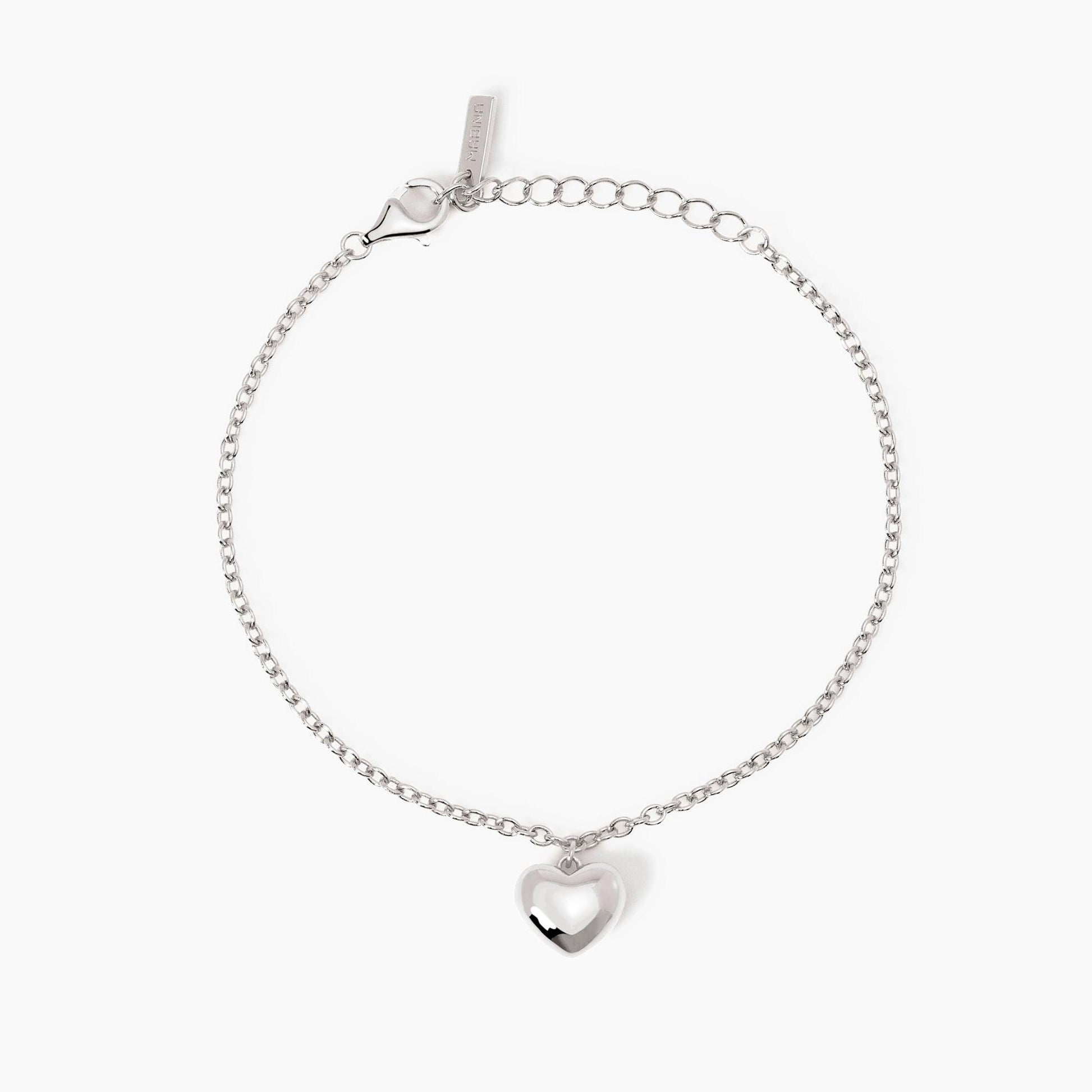 Bracciale donna in argento con ciondolo cuore Feeling Mabina 533950