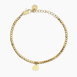 Hai aggiunto Bracciale Kidult dorato con sfere e ciondolo cuore 831074 al tuo carrello.