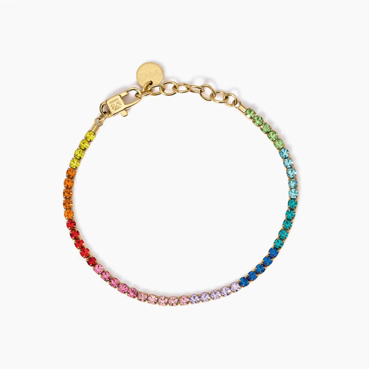 Bracciale kidult tennis dorato multicolor 831015