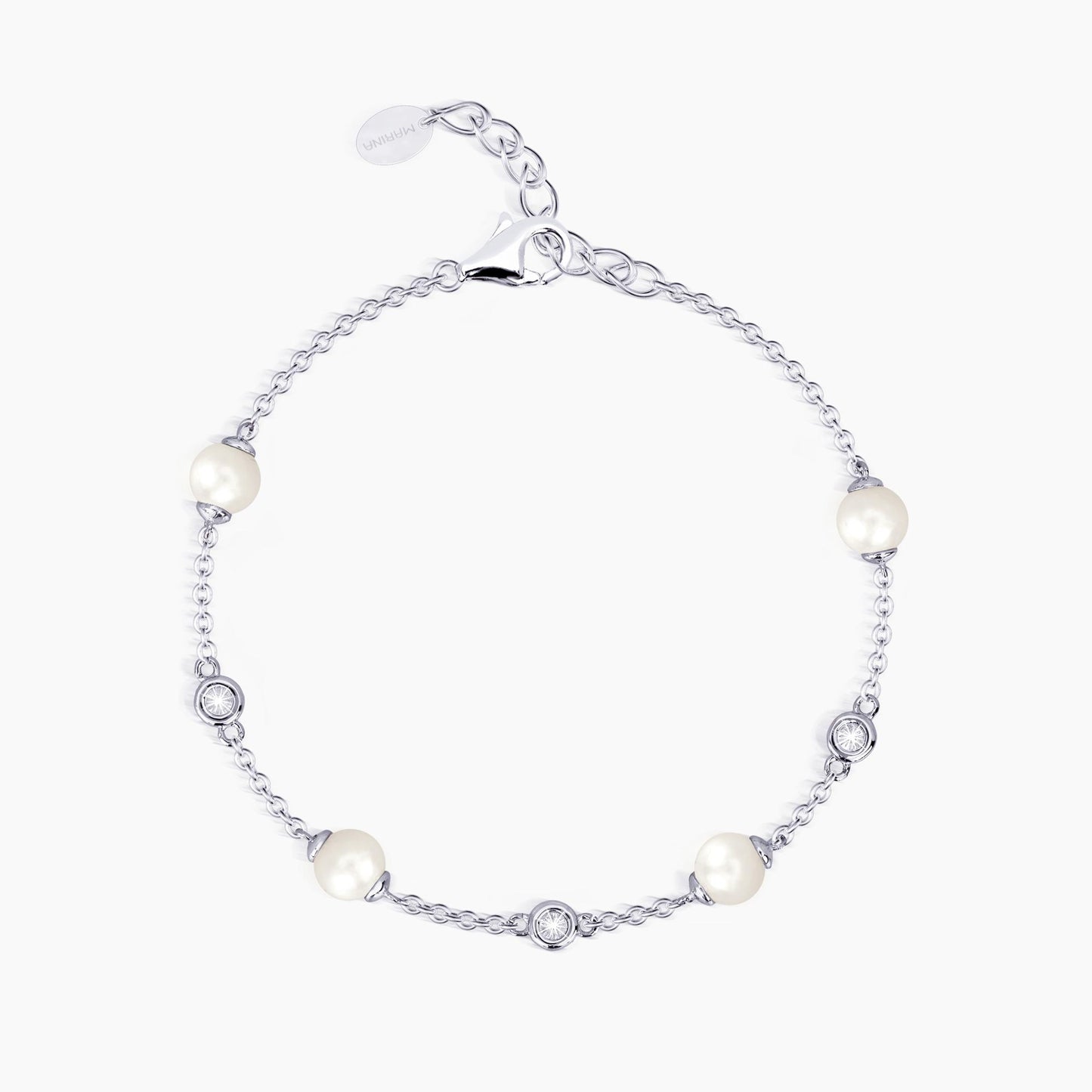 Bracciale regolabile perle coltivate e punti luce DUCHESSA 533246