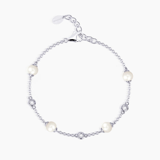 Bracciale regolabile perle coltivate e punti luce DUCHESSA 533246