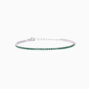 Hai aggiunto Bracciale tennis con smeraldi sintetici Mini Tennis Mabina 533959 al tuo carrello.