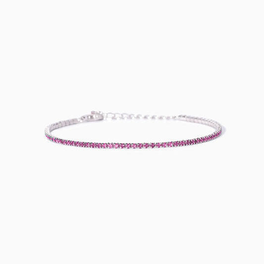Bracciale tennis con tormalina sintetici Mini Tennis Mabina 533961