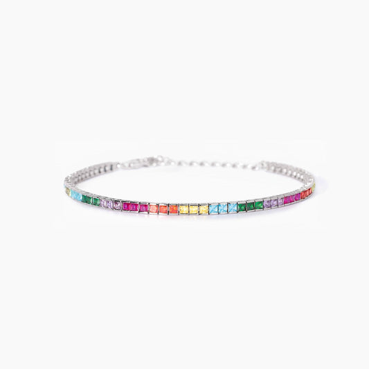 Bracciale tennis con zirconi multicolor Tennis Club Mabina 533954