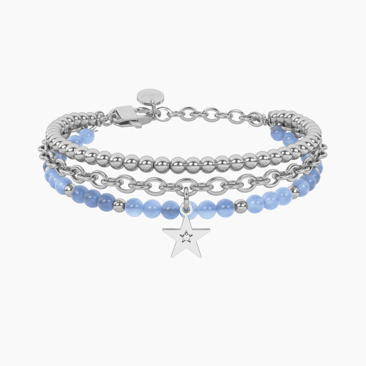 Bracciale giada azzurra con stella Stella | brilla Kidult 732320