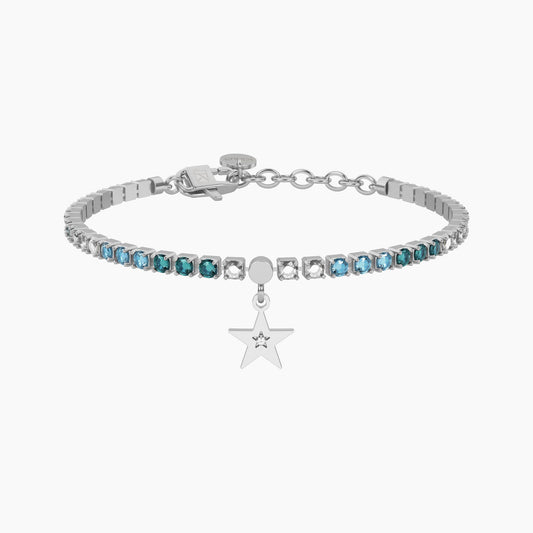 Bracciale tennis azzurro con stella Stella | desideri Kidult 732323