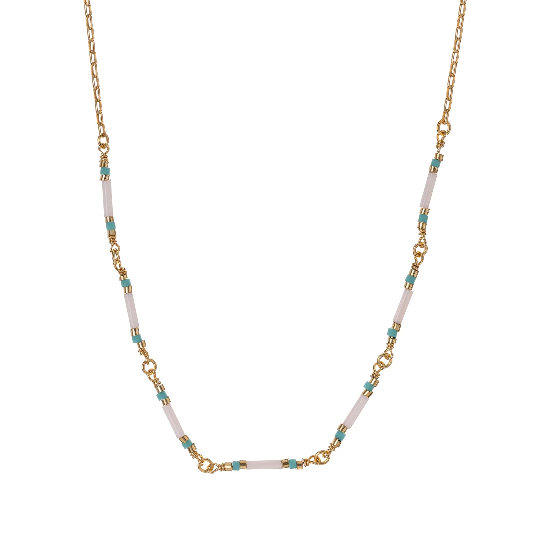 Collana Alisia Al3231-oro- turchese