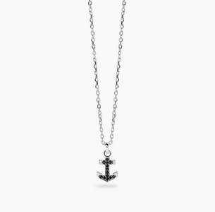 Hai aggiunto Collana in argento con ancora in zirconi neri da uomo NAVY RULE Mabina 553872 al tuo carrello.