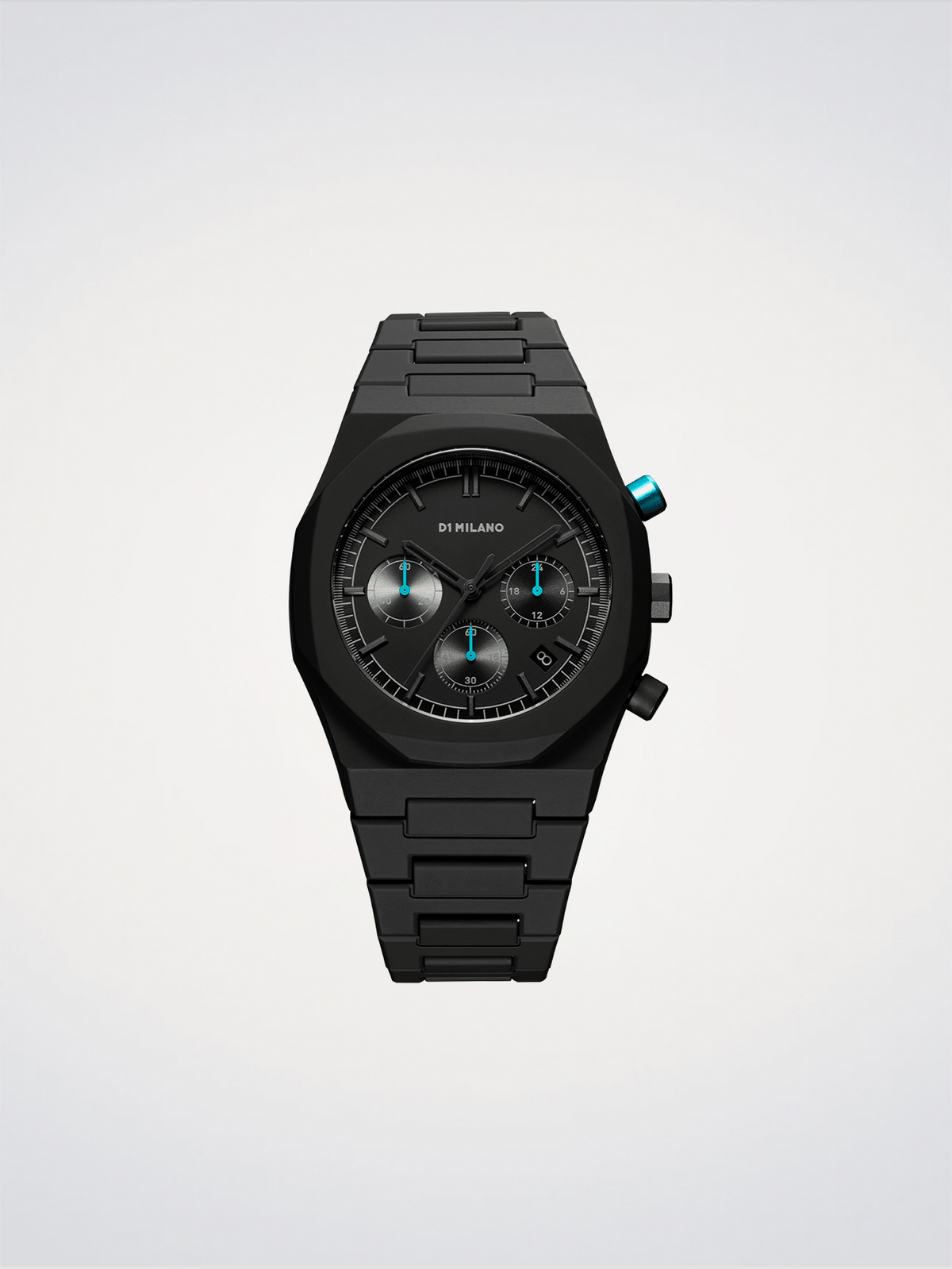 Orologio D1 Milano Uomo - Cronografo Charcoal Black "Polychrono "